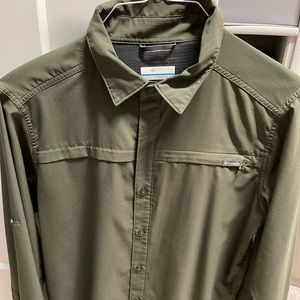 Columbia Mens Long Sleeve Fishing Shirt Small